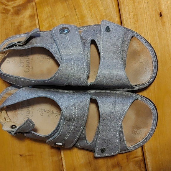 💚Ladies Finn Comfort Gray Sandals - Picture 14 of 16